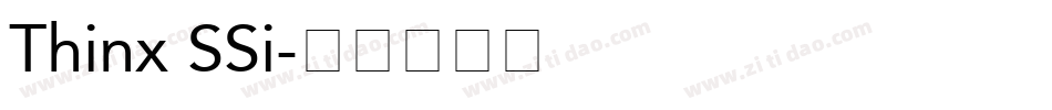 Thinx SSi字体转换
